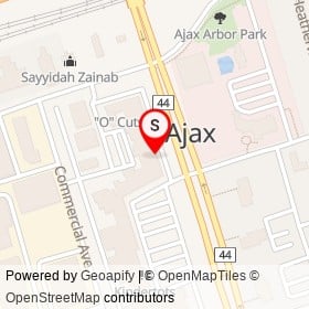 easyfinancial Services on Harwood Avenue South, Ajax Ontario - location map