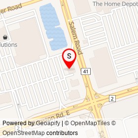 The Nail Salon and Spa on Salem Road, Ajax Ontario - location map