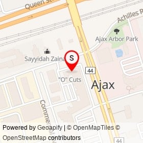 Sneakers Clothing on Station Street, Ajax Ontario - location map