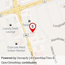 Pretty One Nails on Harwood Avenue South, Ajax Ontario - location map