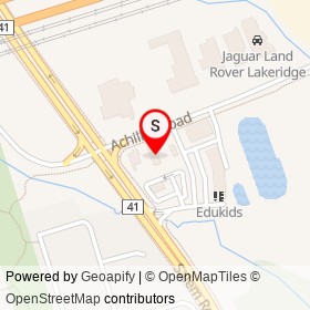 Petro-Canada on Achilles Road, Ajax Ontario - location map