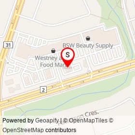 TD Canada Trust on Westney Road North, Ajax Ontario - location map