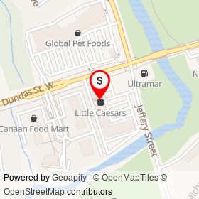 Five Star Chinese Restaurant on Dundas Street West, Whitby Ontario - location map