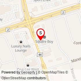 Wimpy's Diner on Harwood Avenue South, Ajax Ontario - location map