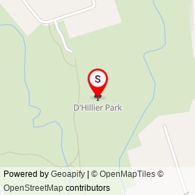 D'Hillier Park on , Whitby Ontario - location map