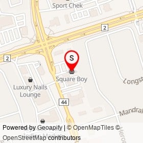 Square Boy on Harwood Avenue South, Ajax Ontario - location map