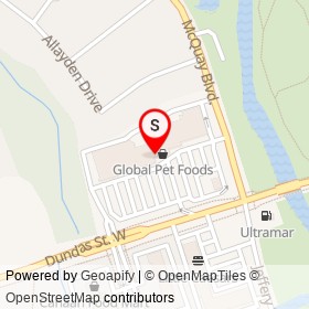 Avalon Dental Care on Dundas Street West, Whitby Ontario - location map