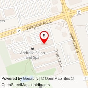 Ajax Optical on Torr Lane, Ajax Ontario - location map