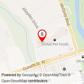 No Frills on Allayden Drive, Whitby Ontario - location map