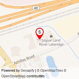 Infiniti Lakeridge on Achilles Road, Ajax Ontario - location map