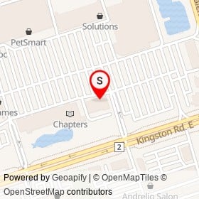 Five Guys on Kingston Road East, Ajax Ontario - location map