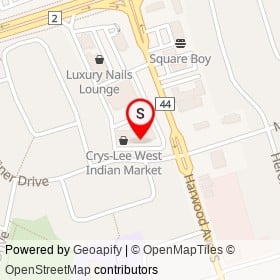 Vape Lounge on Gardiner Drive, Ajax Ontario - location map