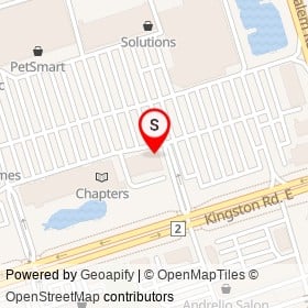 Buffalo Wild Wings on Kingston Road East, Ajax Ontario - location map