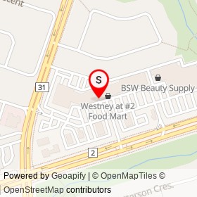 Pizza Pizza on Westney Road North, Ajax Ontario - location map