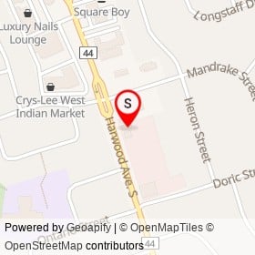 Sushi T&T on Harwood Avenue South, Ajax Ontario - location map