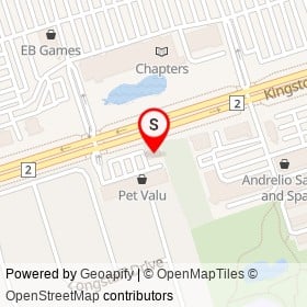 Bulk Barn on Kingston Road East, Ajax Ontario - location map