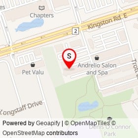 Smoke's Poutinerie on Kingston Road East, Ajax Ontario - location map