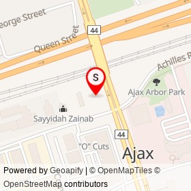 Shell on Harwood Avenue South, Ajax Ontario - location map