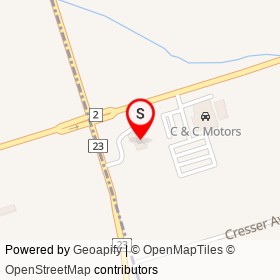 Petro-Canada on Dundas Street West, Whitby Ontario - location map
