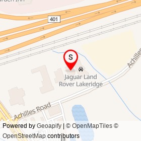 Volvo Cars Lakeridge on Achilles Road, Ajax Ontario - location map