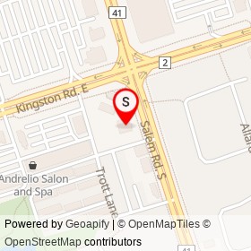 Boston Pizza on Salem Road South, Ajax Ontario - location map