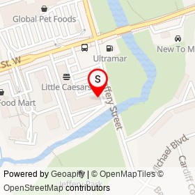 Popeyes on Dundas Street West, Whitby Ontario - location map