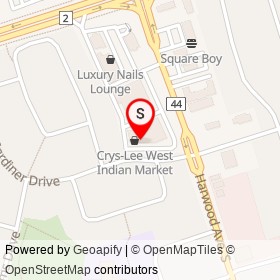 Miller's Creek Dental Office on Gardiner Drive, Ajax Ontario - location map