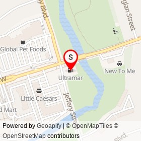 Ultramar on Dundas Street West, Whitby Ontario - location map