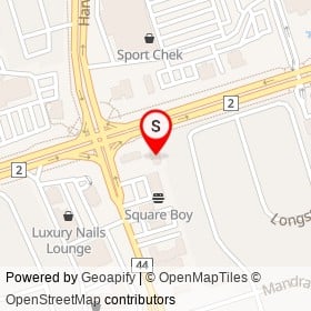 Tim Hortons on Kingston Road East, Ajax Ontario - location map
