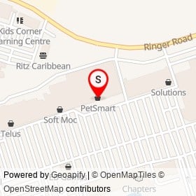 PetSmart on Ringer Road, Ajax Ontario - location map