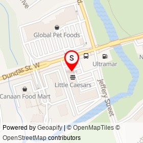 Lion & Unicorn Bar & Grill on Dundas Street West, Whitby Ontario - location map