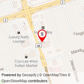 St. Louis Bar & Grill on Harwood Avenue South, Ajax Ontario - location map