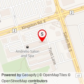 Gina's European Delicatessen on Trott Lane, Ajax Ontario - location map