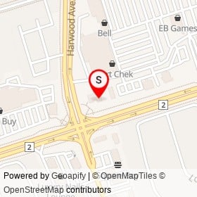 Esso on Kingston Road East, Ajax Ontario - location map