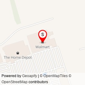 Walmart on Ringer Road, Ajax Ontario - location map