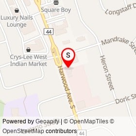 Harwood Convenience on Harwood Avenue South, Ajax Ontario - location map
