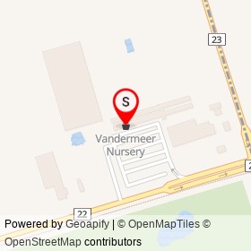 Vandermeer Nursery on Bayly Street East, Ajax Ontario - location map