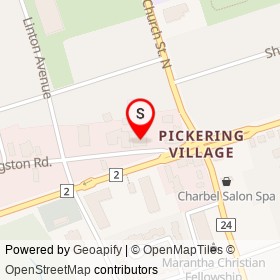 McEachnie Funeral Home on Old Kingston Road, Ajax Ontario - location map