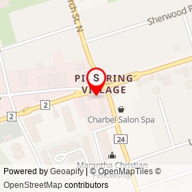 Dionne Hair Care on Kingston Road West, Ajax Ontario - location map