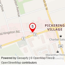 Casa Verde Restaurant on Old Kingston Road, Ajax Ontario - location map