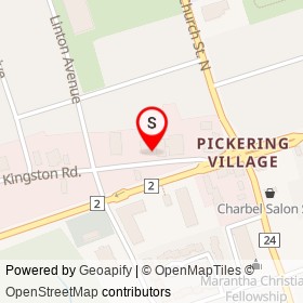 Kerry's Pizza & Chicken on Old Kingston Road, Ajax Ontario - location map
