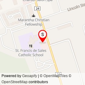 St. Francis Centre on Church Street South, Ajax Ontario - location map