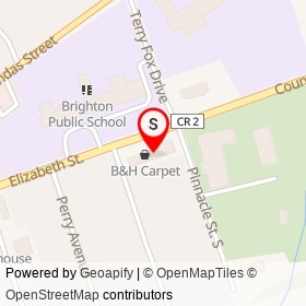 Square Boy Pizza & Subs on Elizabeth Street, Brighton Ontario - location map