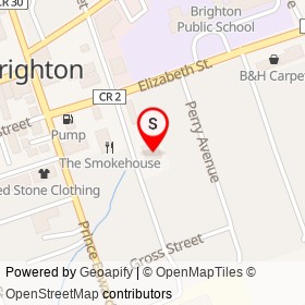 Home Hardware on Oliphant Street, Brighton Ontario - location map