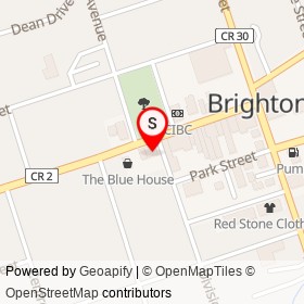 RBC on Division Street North, Brighton Ontario - location map