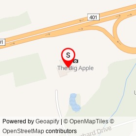 The Big Apple on Orchard Drive, Cramahe Ontario - location map