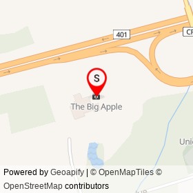 The Big Apple on Highway 401, Cramahe Ontario - location map
