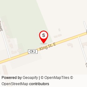 Rutherford's Farm and Roadside Market on King Street East, Cramahe Ontario - location map