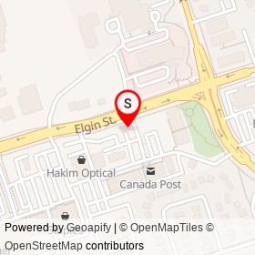 Rogers on Elgin Street West, Cobourg Ontario - location map