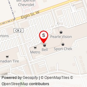 Scotiabank on Elgin Street West, Cobourg Ontario - location map